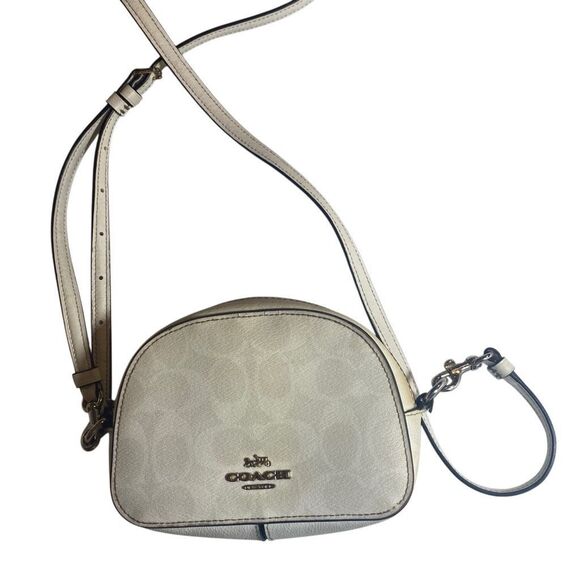 COACH Mini Serena Women’s Crossbody 2628 White Signature Canvas SEE DESCRIPTION - Picture 1 of 15